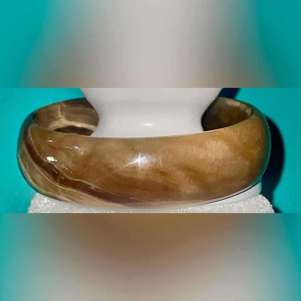 Solid Agate Bangle Bracelet - image 5